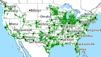 Sprint Service Map